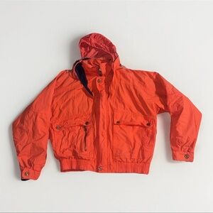 Cezar Chiano Women’s Size Medium Hooded Winter Coat Jacket Orange Cold Weather
